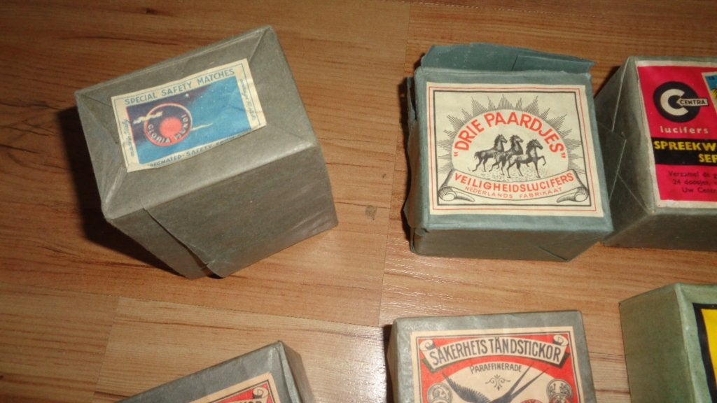 Lucifers vintage volle verpakkingen koopje luciferdoosje, Verzenden, Zo goed als nieuw, Luciferdoosjes of -merken
