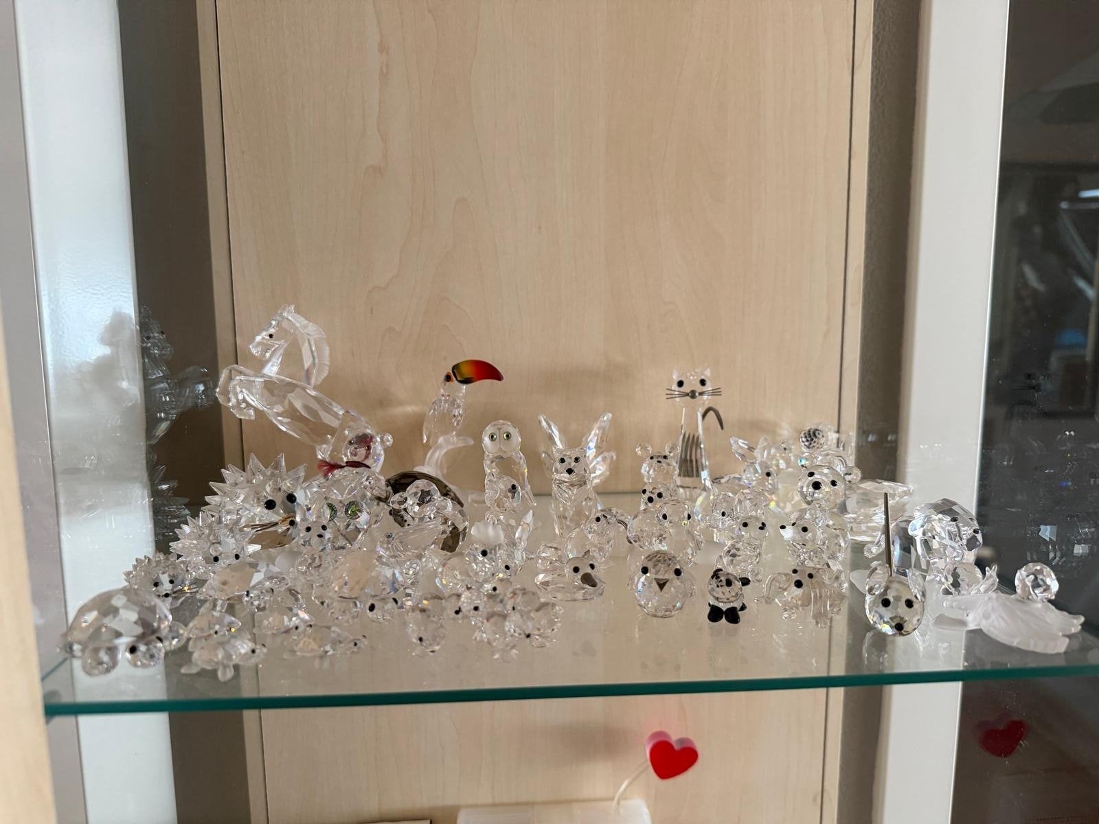 Grote collectie van 43 Swarovski beeldjes, Ophalen, Gebruikt, Figuurtje