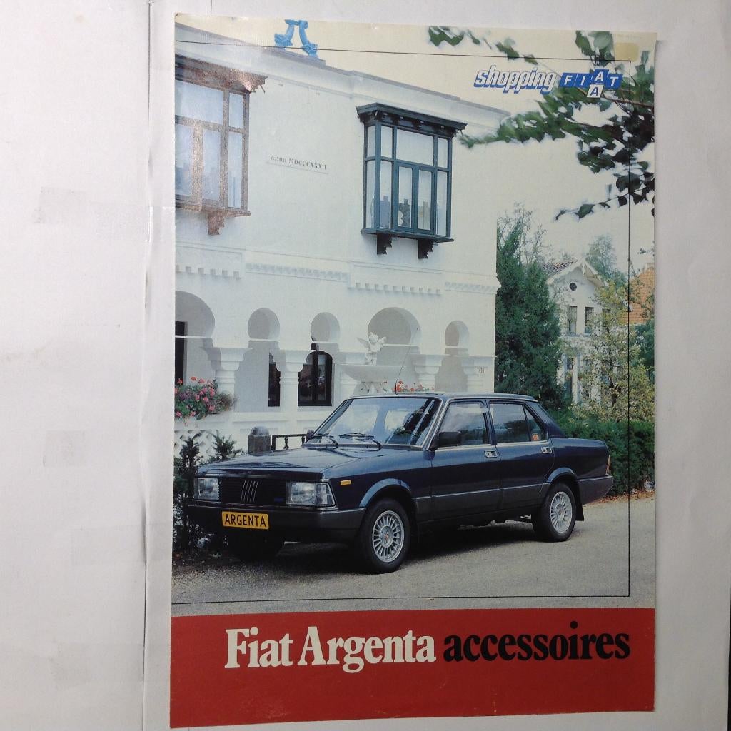 Fiat Argenta accessoires vouwfolder NED 1983., Ophalen of Verzenden, Nieuw, Overige merken