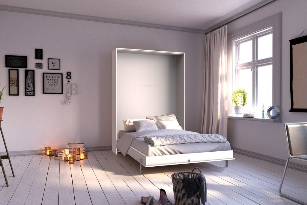Juist opklapbed verticaal - 140x200 - Wit, Huis en Inrichting, Slaapkamer | Bedden, Niet ingevuld, Niet ingevuld, Niet ingevuld