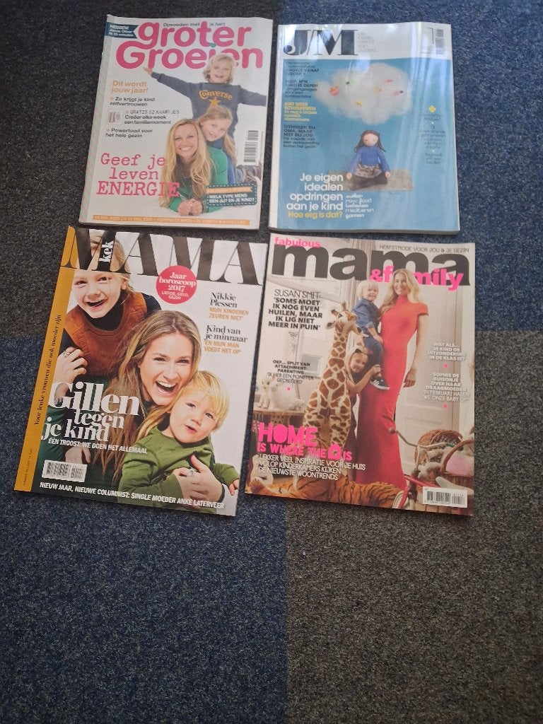 4 soorten/stapels oude tijdschriften, Boeken, Tijdschriften en Kranten, Ophalen, Gelezen, Overige typen