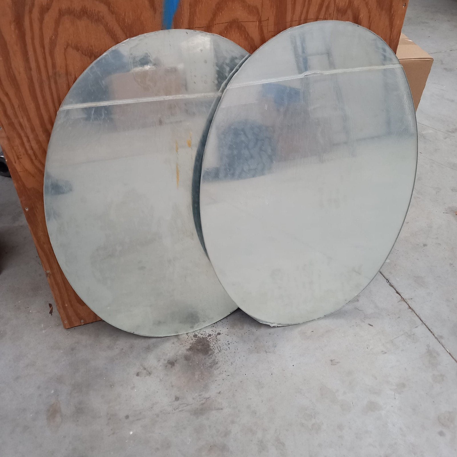 2x ovale spiegel 80x60 cm,nieuw, Huis en Inrichting, Woonaccessoires | Spiegels, Ophalen, Minder dan 50 cm, Nieuw, Minder dan 100 cm