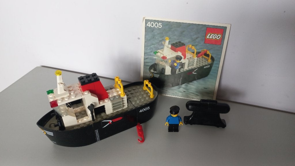 lego city 4005 Tug Boat met bouwboek, Compleet, Lego, Ophalen of Verzenden, Complete set