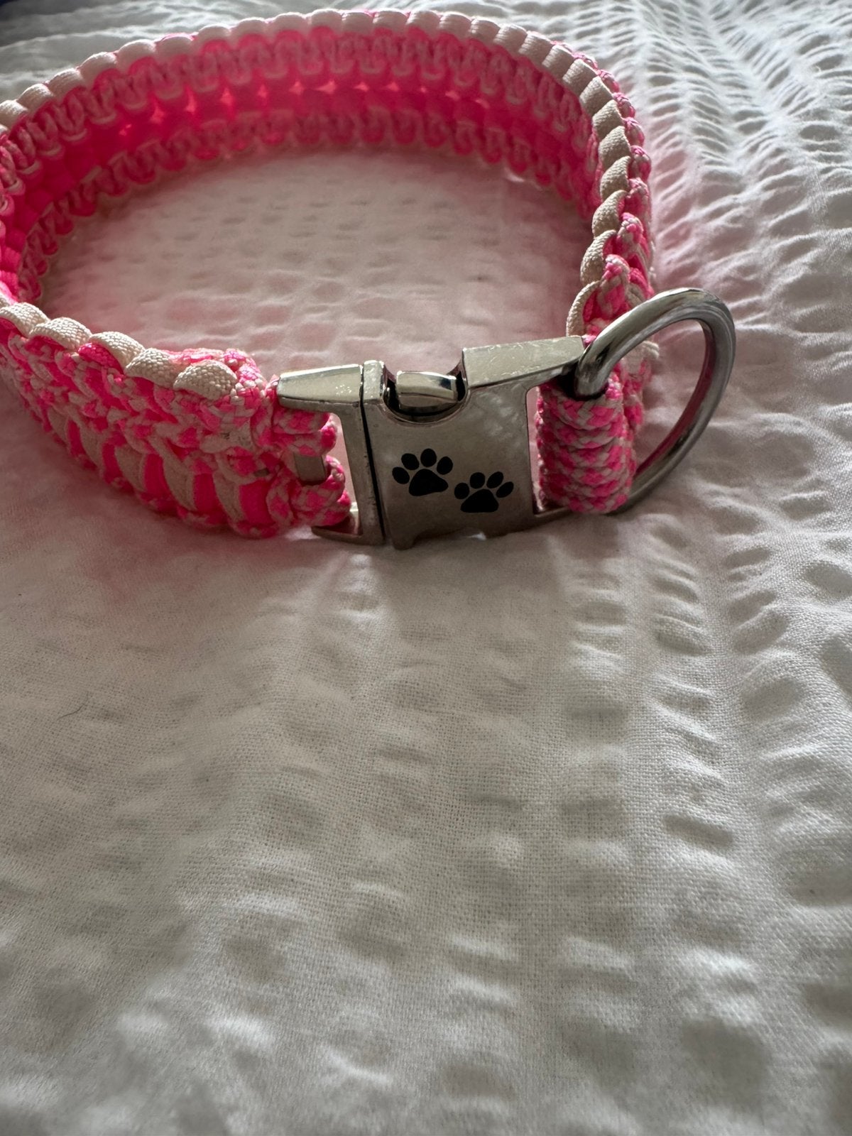 Paracord halsband, Ophalen of Verzenden, Handgemaakt, Gebruikt