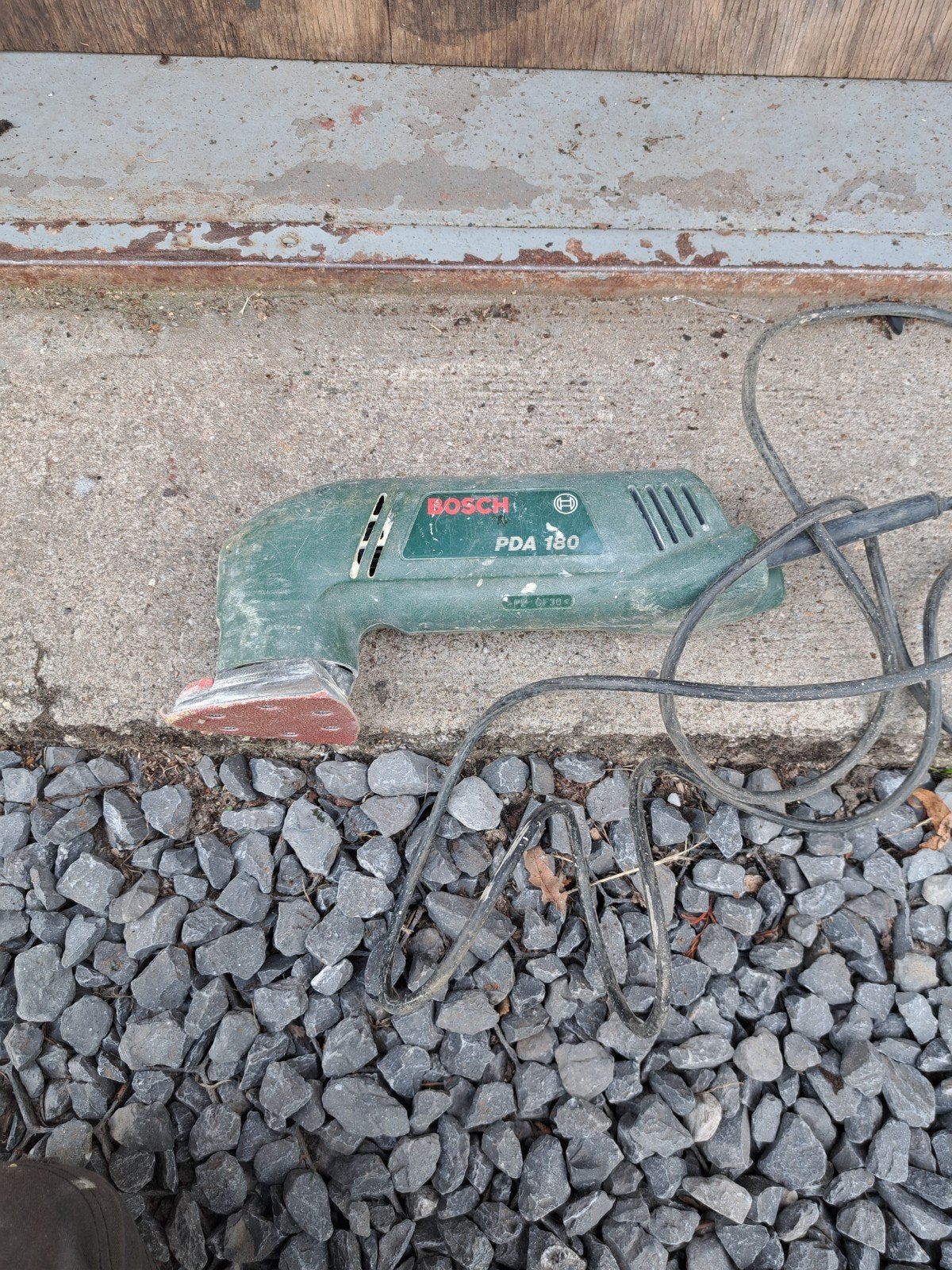 Bosch PDA 180 vlakschuurmachine, Ophalen of Verzenden, Gebruikt, Minder dan 600 watt, Vlakschuurmachine