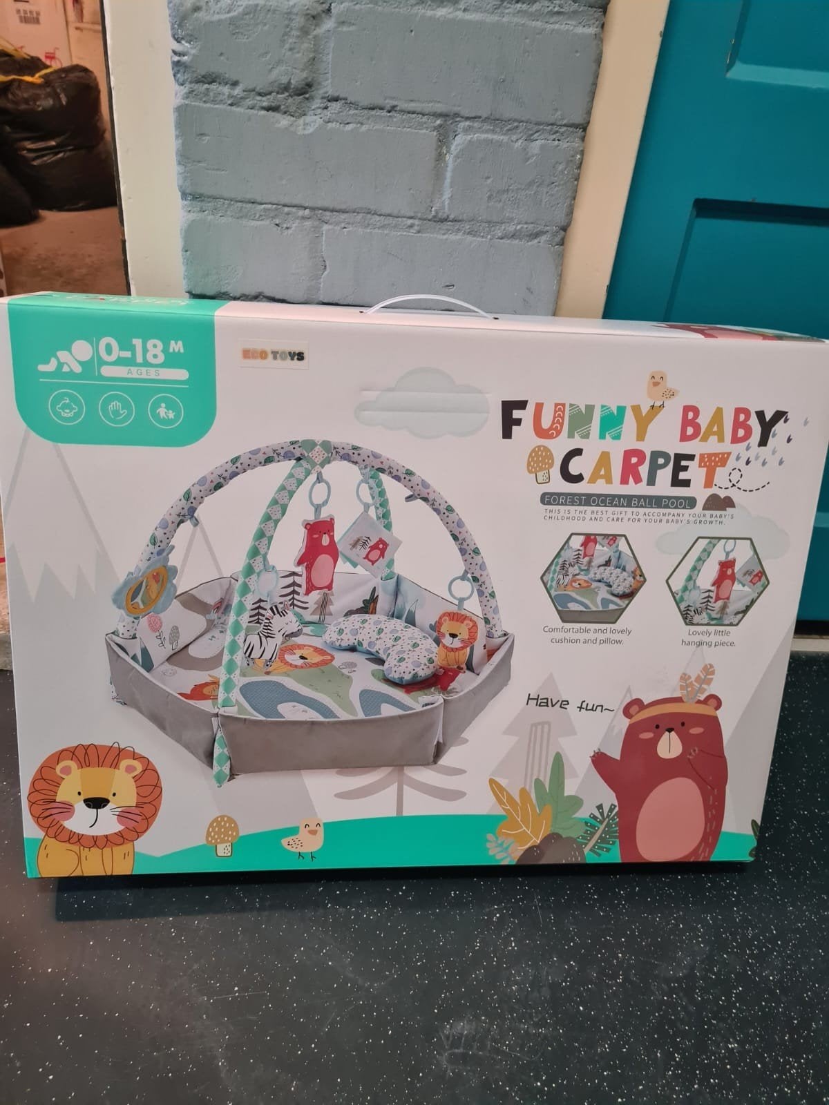 Funny Baby Carpet Speelkleed - 0-18 maanden, Kinderen en Baby's, Ophalen of Verzenden, Nieuw, Speelkleed
