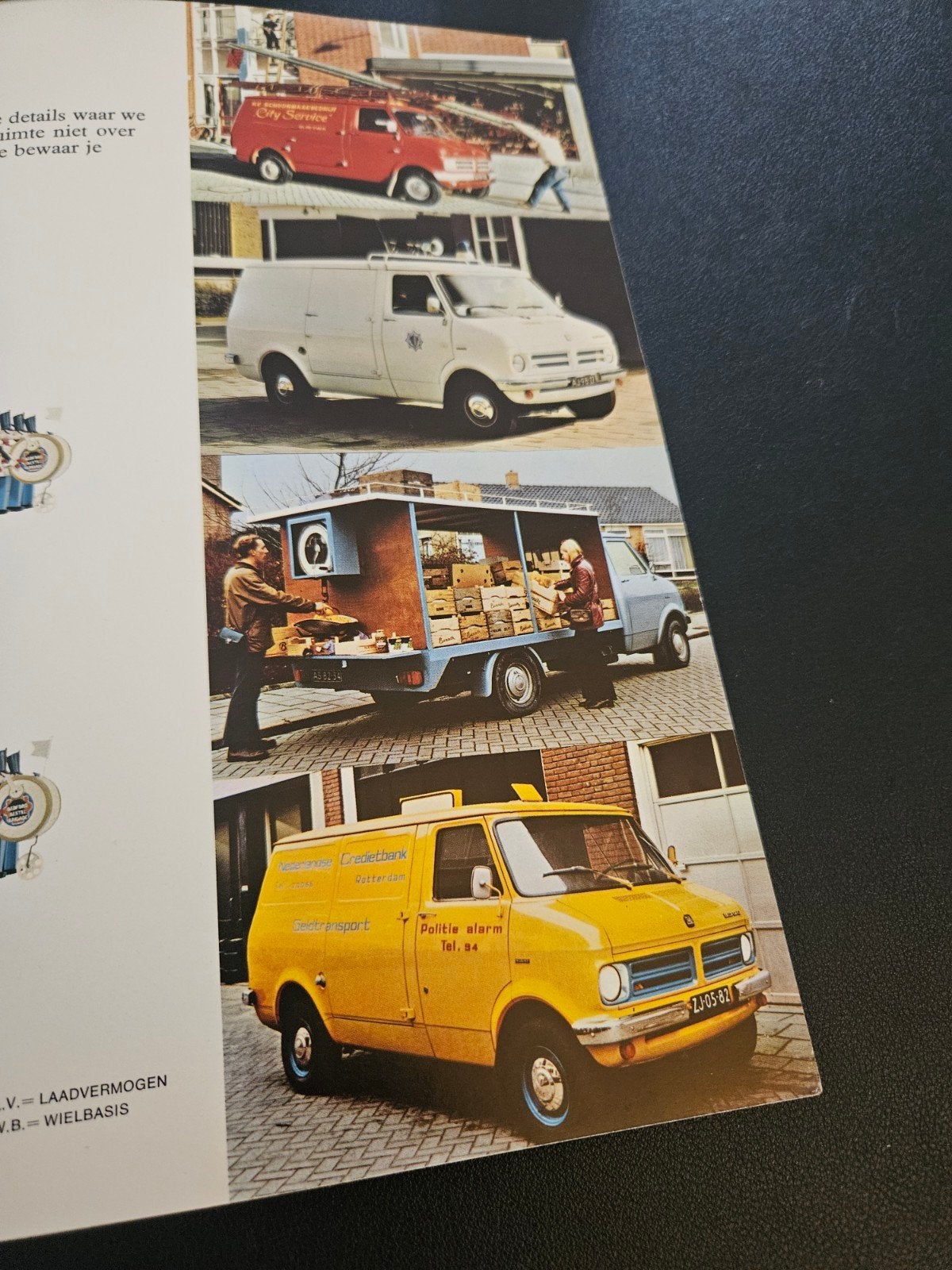 Brochure Bedford Betselwagens 1971, Ophalen of Verzenden, Zo goed als nieuw, Overige merken
