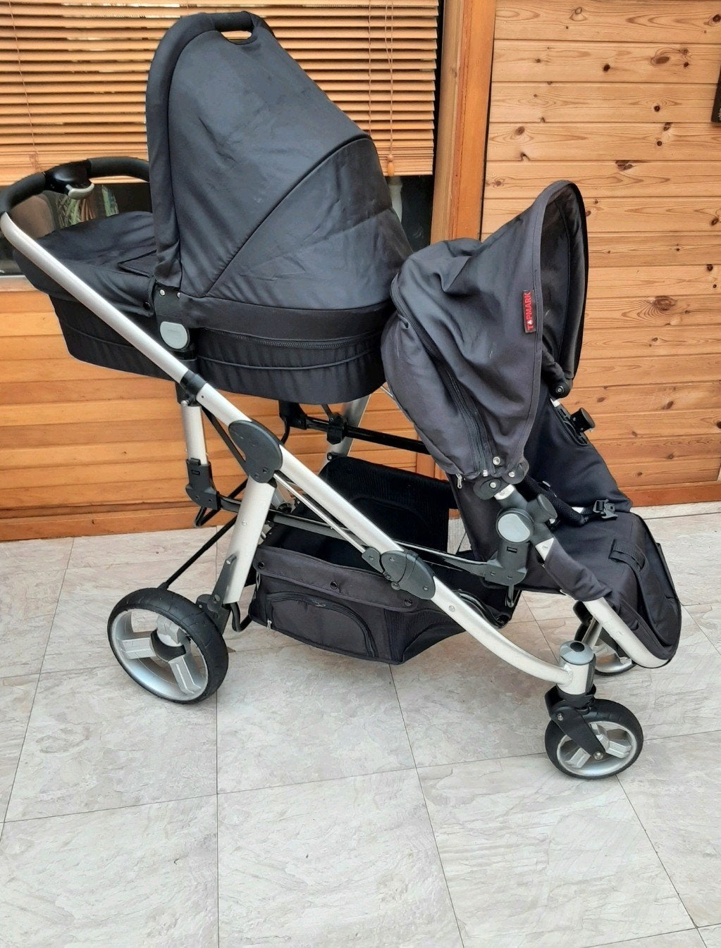 topmark kinderwagen Duo dubbele tweeling