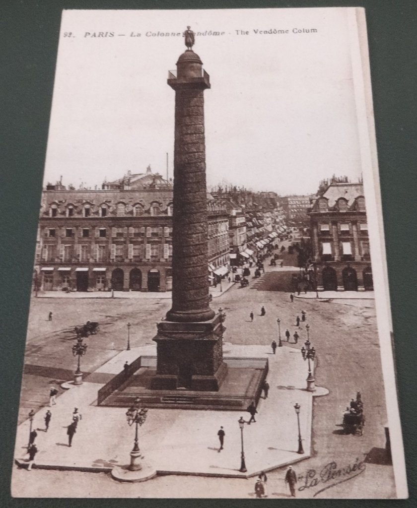 Parijs - La Colonne Vedome - Vreemde uitsnijding - KPa02, Verzenden, 1920 tot 1940, Ongelopen, Frankrijk