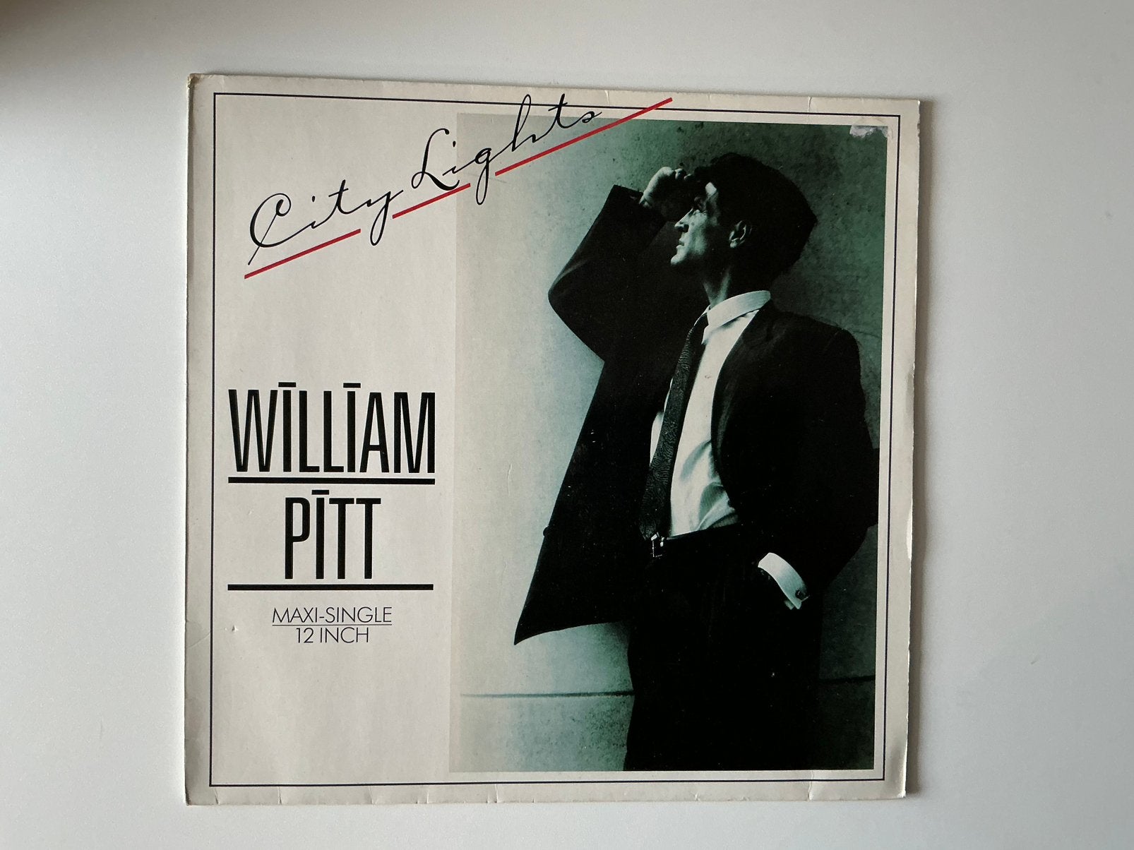 William Pitt – City Lights 12”. Synth pop, Gebruikt, Pop, 12 inch, Overige typen