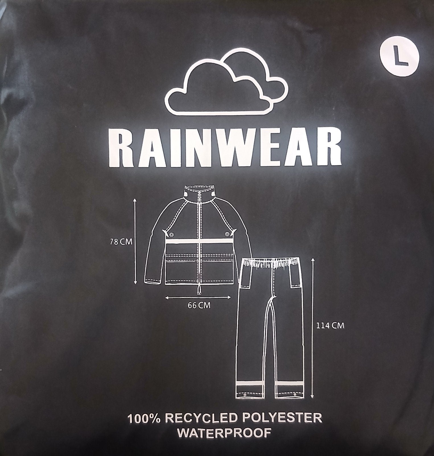 Nieuw Regenpak - 100% Gerecycled Polyester - Maat L, Ophalen, Nieuw, Regenpak, Dames