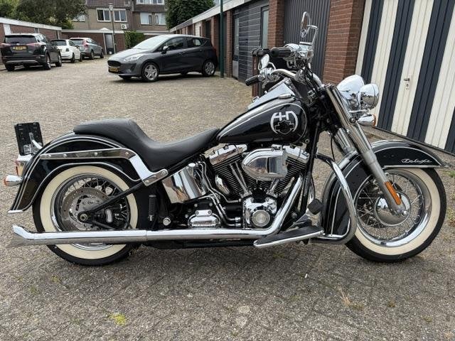 Harley Davidson 96 FLSTN Softail Deluxe| veel opties en Chro, Motoren, Motoren | Harley-Davidson, Chopper, Bedrijf, Meer dan 35 kW
