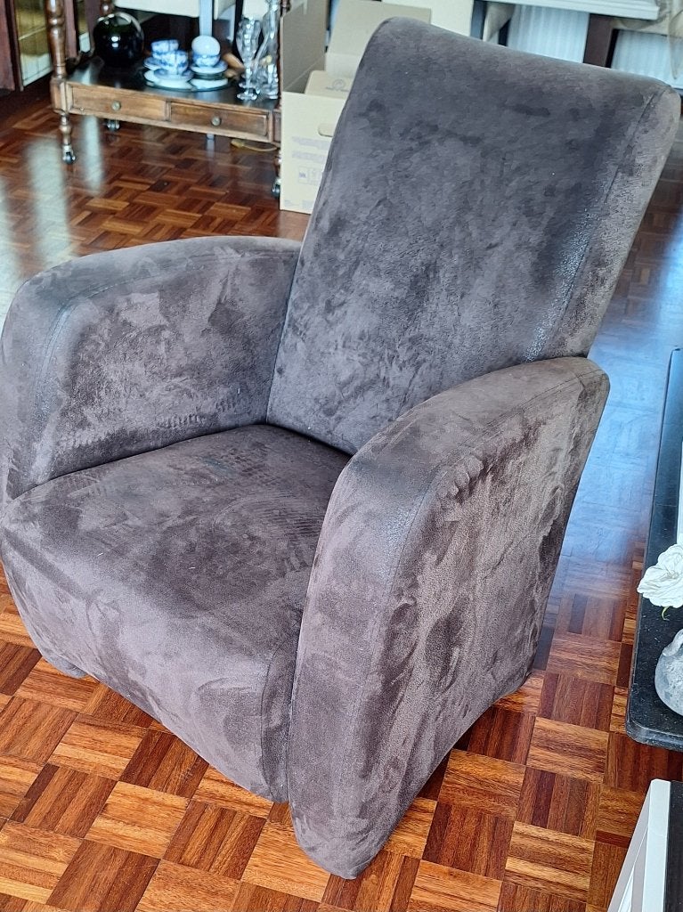Fateuil, Huis en Inrichting, Fauteuils, Ophalen, Gebruikt, Minder dan 75 cm, Stof