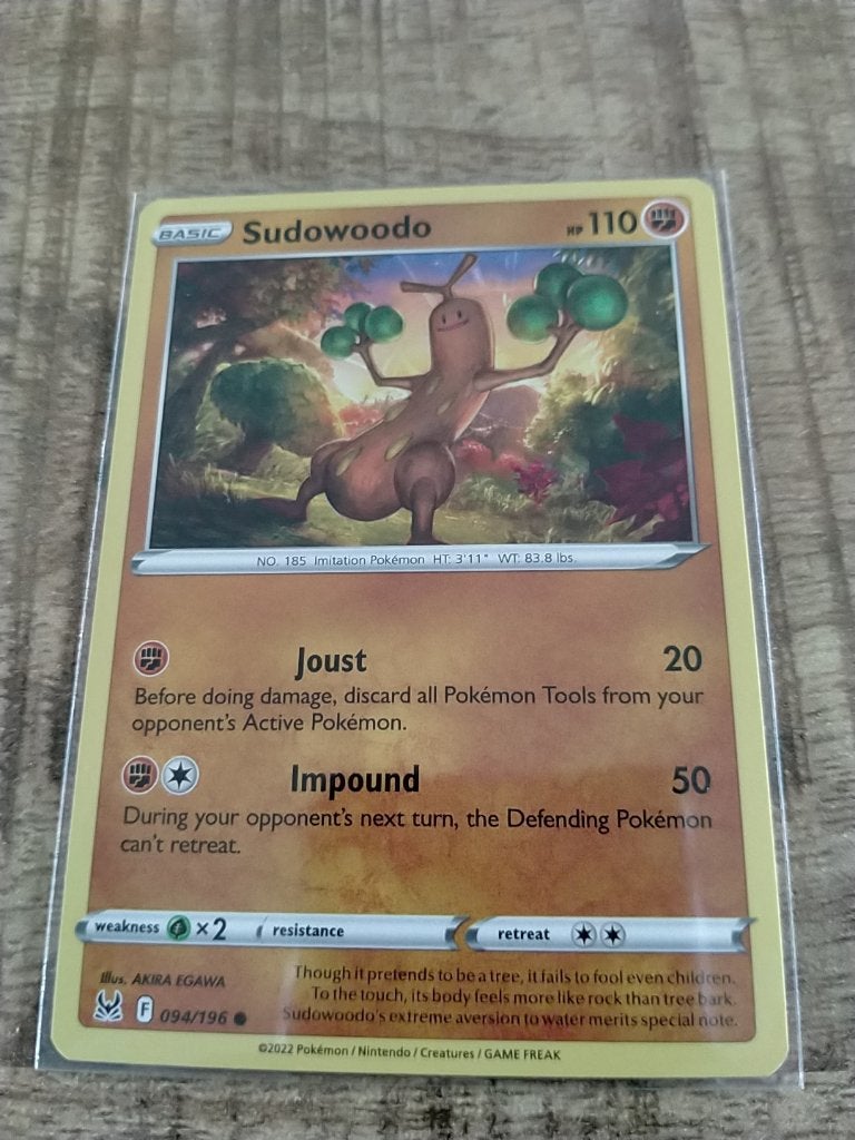 Pokemon Lost Origin , Sudowoodo 094/196, Verzenden, Zo goed als nieuw, Losse kaart