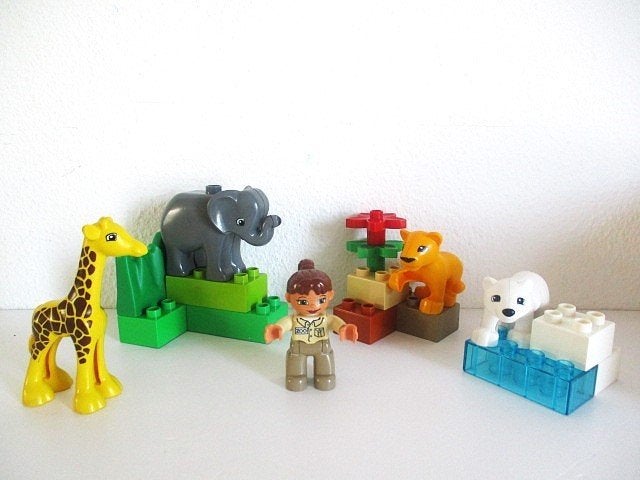 duplo babydierentuin 4962, Ophalen of Verzenden, Zo goed als nieuw, Complete set, Duplo