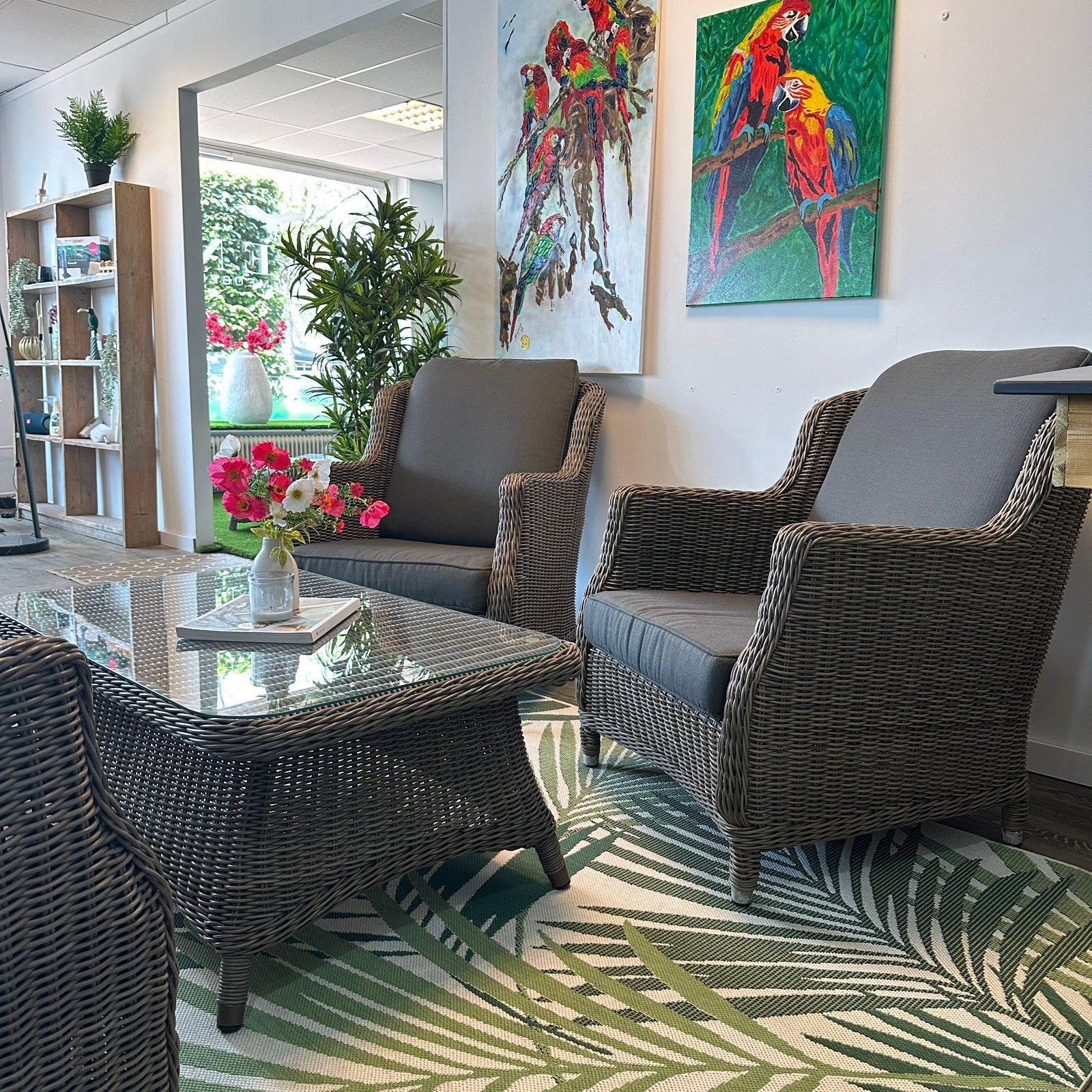 4x. 4 Seasons Outdoor (4SO) Fauteuil + Tafel TWV €2800,-, Tuin en Terras, Gebruikt, Verzenden, ., .