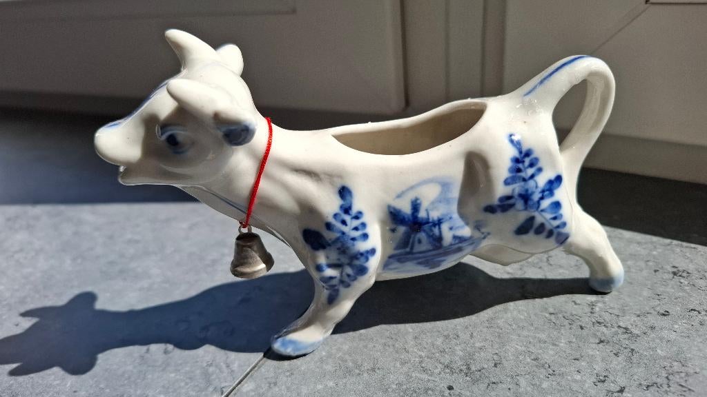Melkkannetje Koe Delft 842, Antiek en Kunst, Ophalen of Verzenden