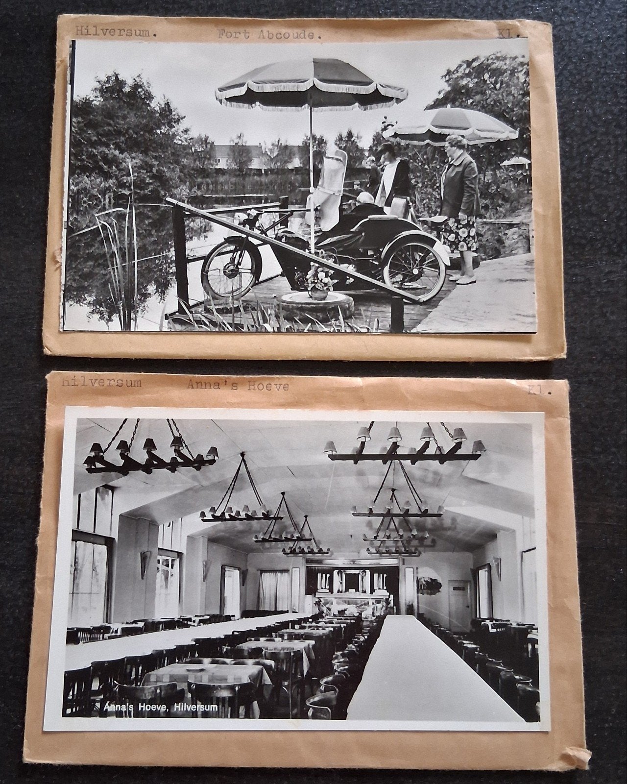 Hilversum, 7 x glasplaat JosPe, AVRO, invalidewagen, Verzamelen, Ansichtkaarten | Nederland, Ophalen of Verzenden, 1960 tot 1980