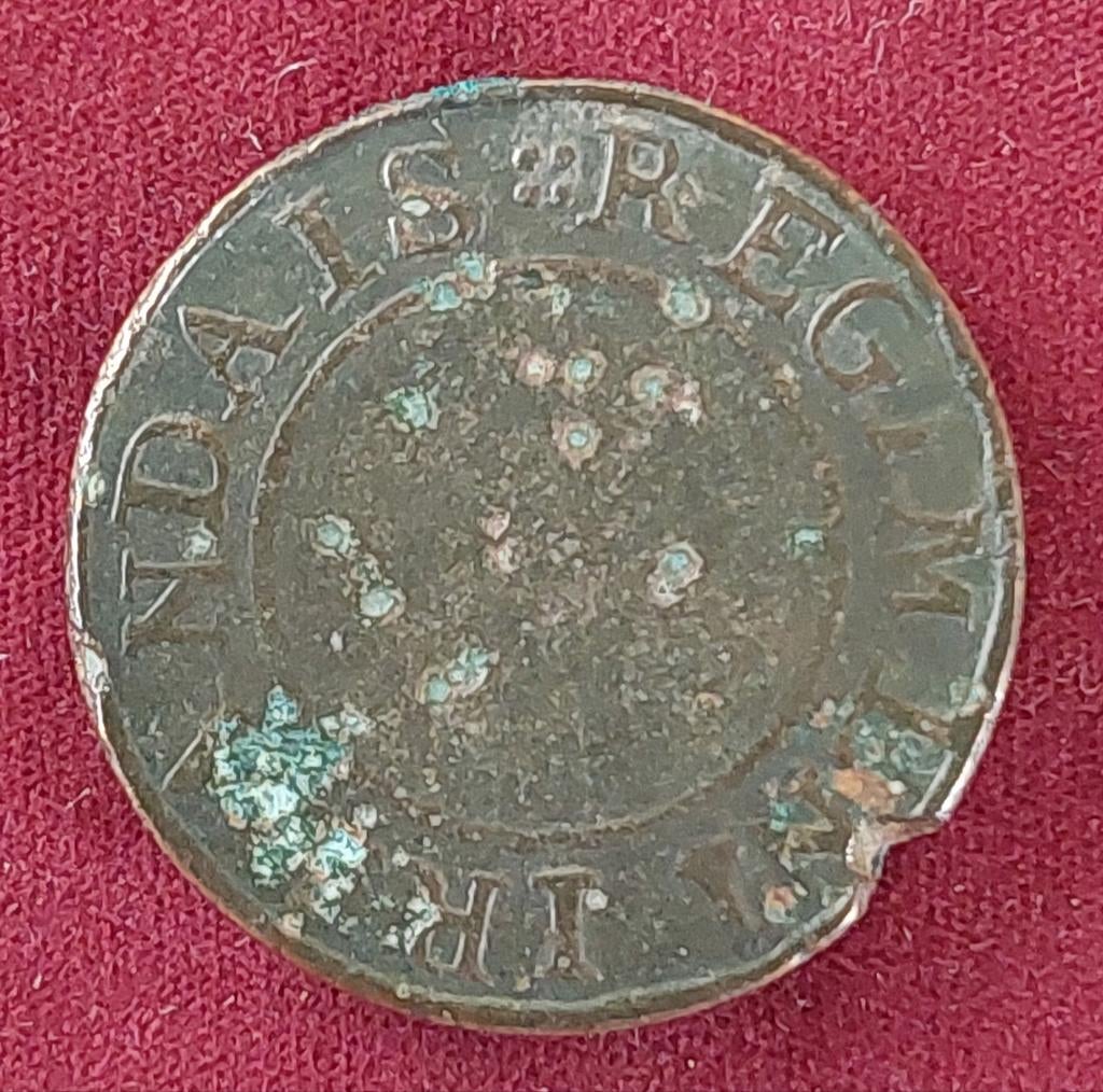 Napoleon oorlog 1810 Ierse Legioen militaire knoop, Ophalen of Verzenden, Landmacht, Overige gebieden, Embleem of Badge