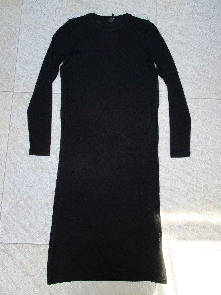 Eksept lange jurk zwart met split maat S, Kleding | Dames, Jurken, Zwart, Ophalen of Verzenden, Zo goed als nieuw, Eksept