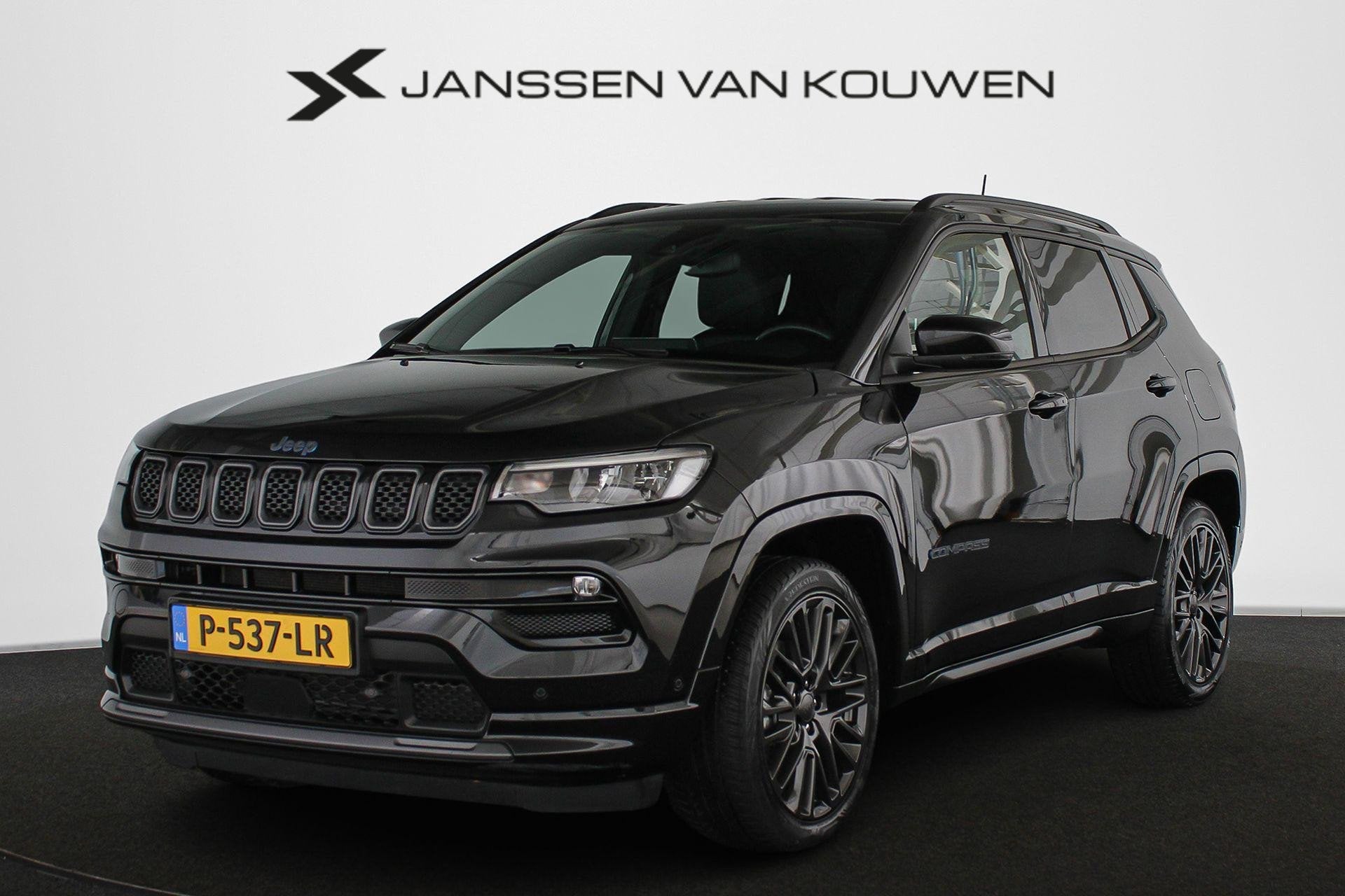 Jeep Compass 4xe 240 Plug-in Hybrid Electric S Stuur-Stoelve, Auto's, Automaat, Euro 6, 4 cilinders, Zwart