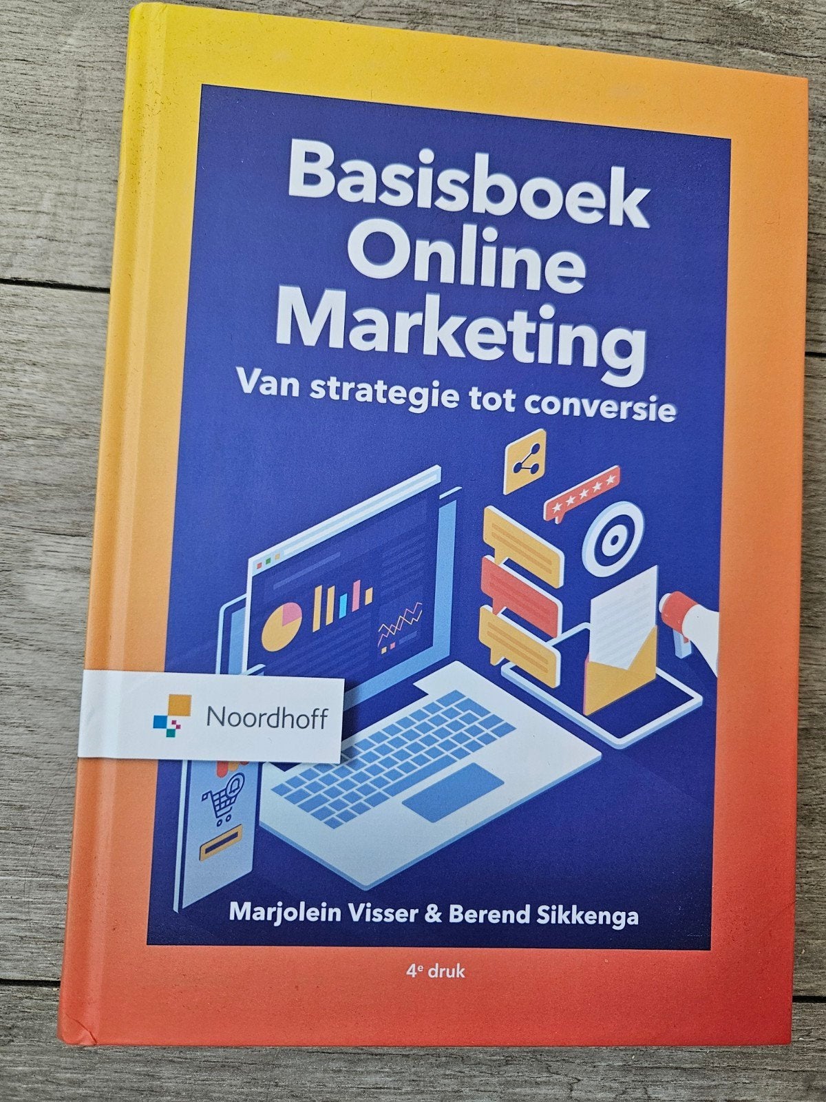 Basisboek Online Marketing - 4e druk, Zo goed als nieuw, Gamma, Marjolein Visser & Berend Sikkenga, HBO