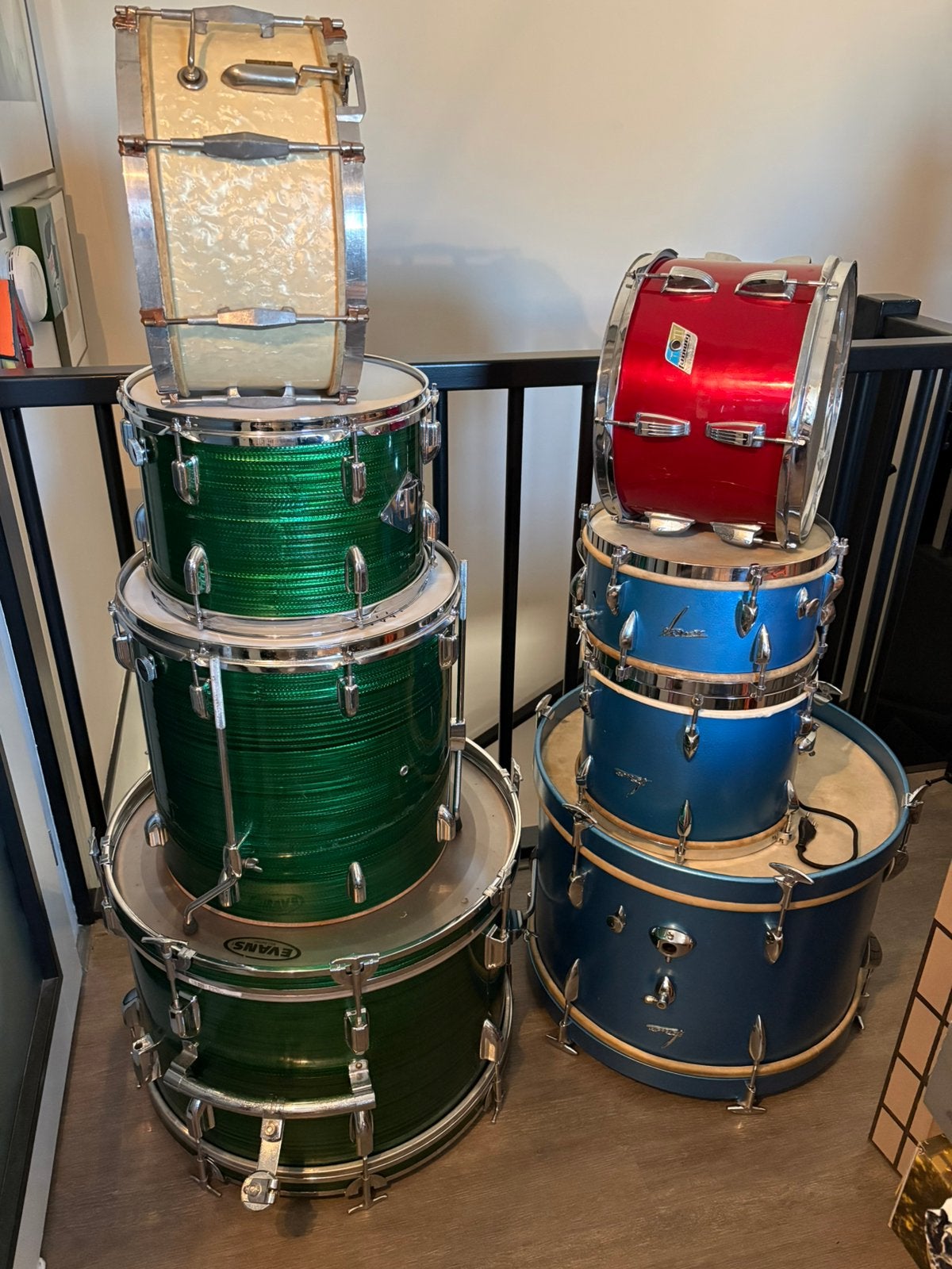 Vintage drums, sonor, ludwig, japans en frans, Ophalen of Verzenden, Gebruikt, Ludwig