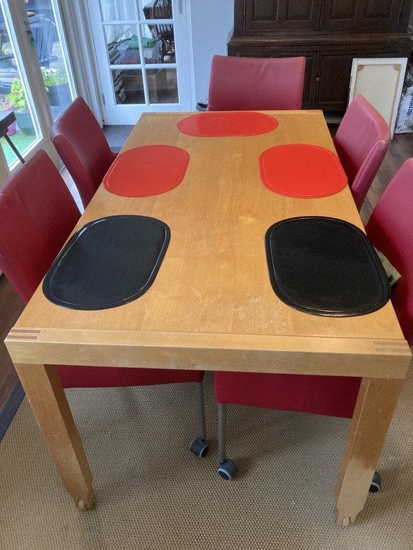 Eettafel, Ophalen, Gebruikt, 50 tot 100 cm, Vijf personen of meer
