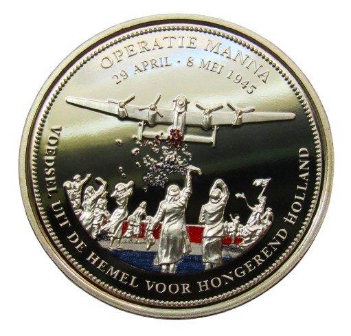 *1945 -  Hongerwinter dropping voedsel 8 mei -Plated Silver*, Verzenden, Zilver, Nederland