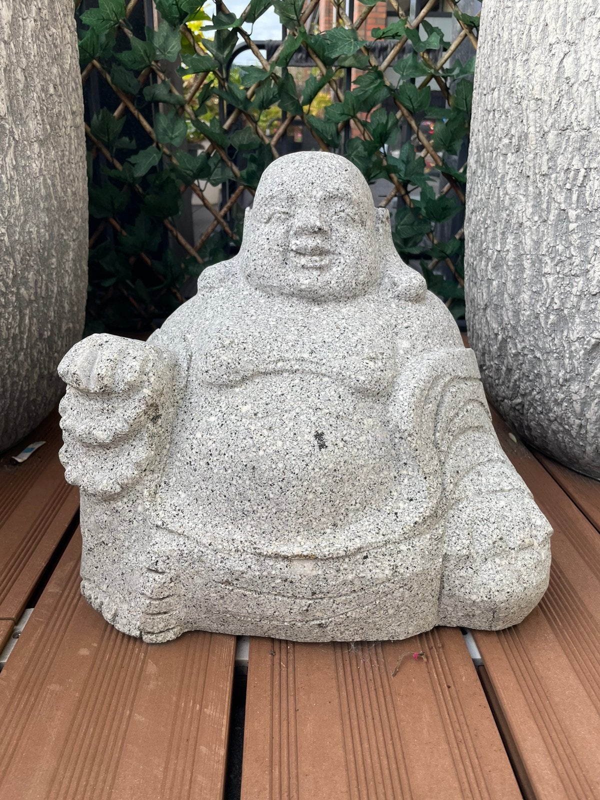 Buddha / boeddha tuinbeeld, Ophalen, Zo goed als nieuw, Steen, Boeddhabeeld