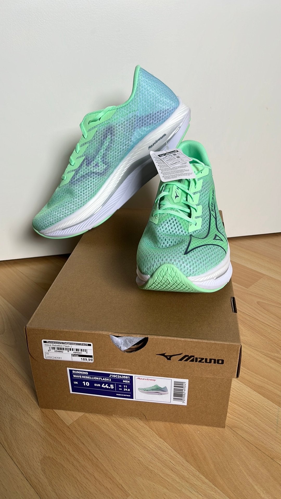 Mizuno Wave Rebellion Flash 2, Overige merken, Hardloopschoenen, Nieuw, Ophalen of Verzenden