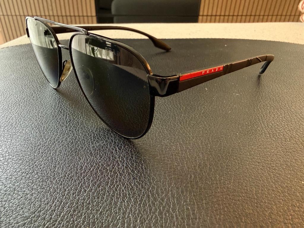 PRADA Linea Rosa SPS 541 Men Sunglasses, Overige merken, Gebruikt, Zonnebril, Zwart