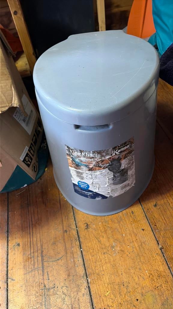 Toilet met emmer, Ophalen, Gebruikt