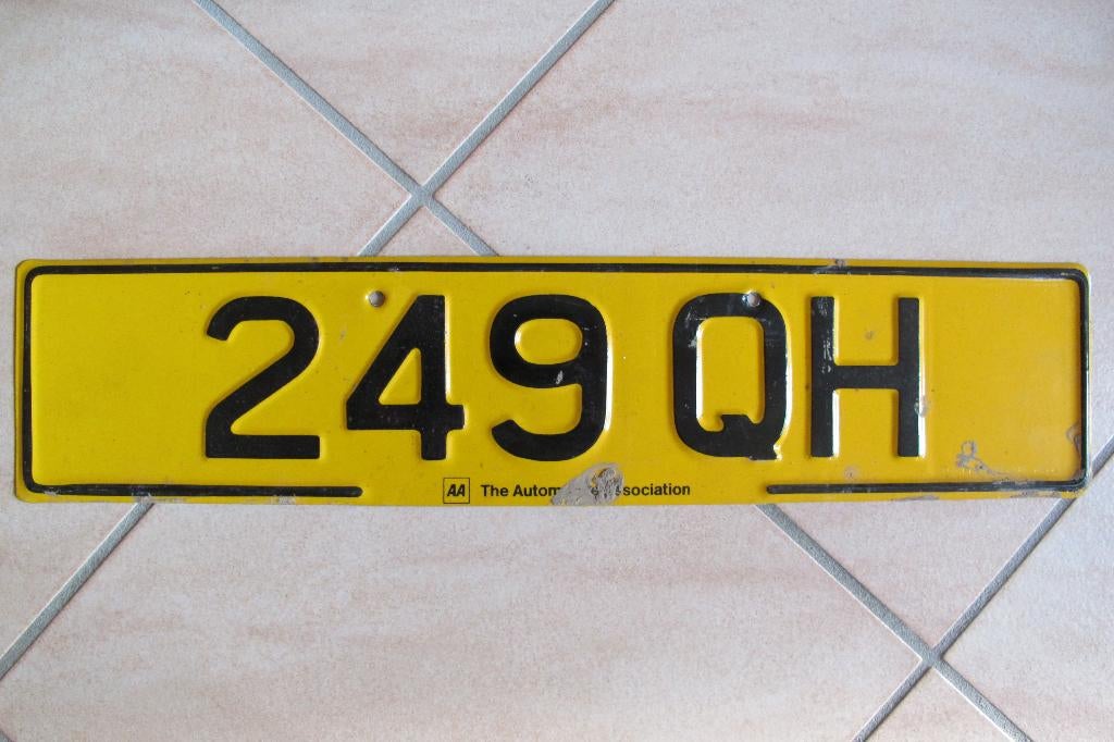 kentekenplaat UK (achter), Ophalen of Verzenden, Gebruikt