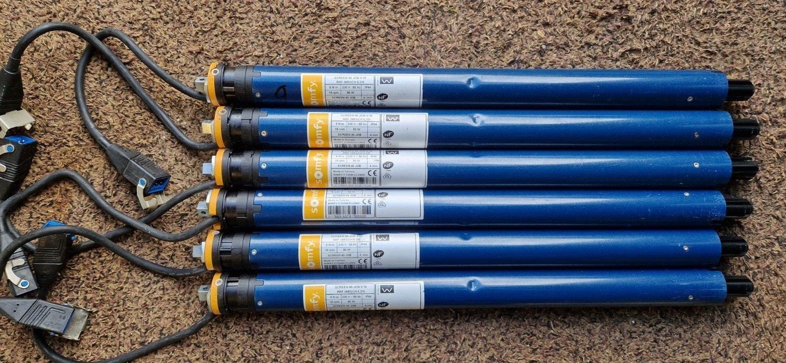 6 dunne motors 40 mm, Doe-het-zelf en Verbouw, Rolluiken, Ophalen of Verzenden, Wit, Minder dan 100 cm, Minder dan 100 cm