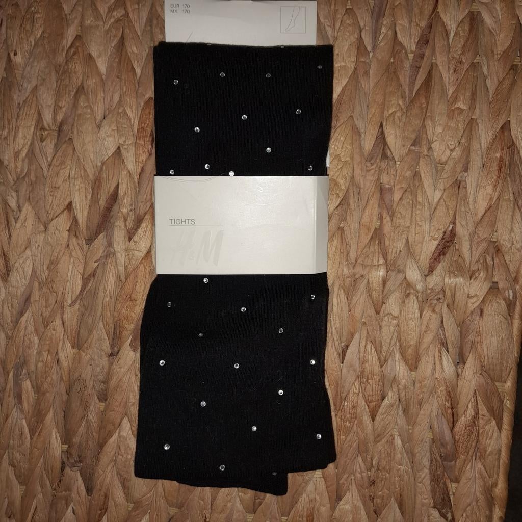 Leuke zwarte strass Maillot maat 170 van H&M Nieuw!, Overige typen, Meisje, H&M, Nieuw