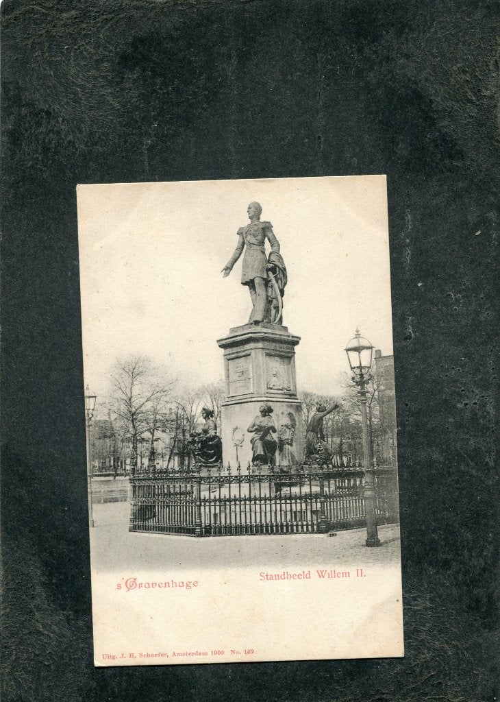 Ansicht Den Haag - Standbeeld Willem II, Verzenden, Voor 1920, Ongelopen, Zuid-Holland