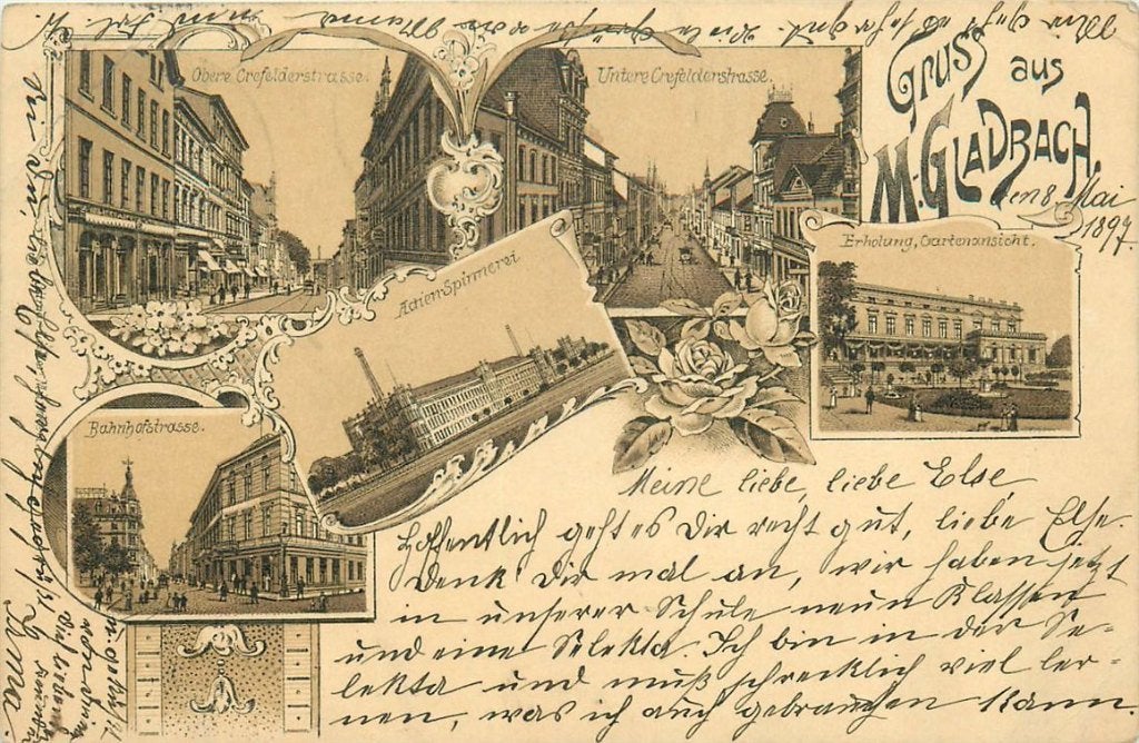 702-045-019 Monchen Gladbach Litho, Verzenden, Voor 1920, Duitsland