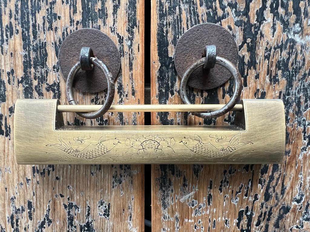 Chinees slot xxl chinese sluiting voor kist kast groot vis, Verburgt Vintage, Nieuw, Ophalen of Verzenden, https://verburgtvintage.nl/#contact