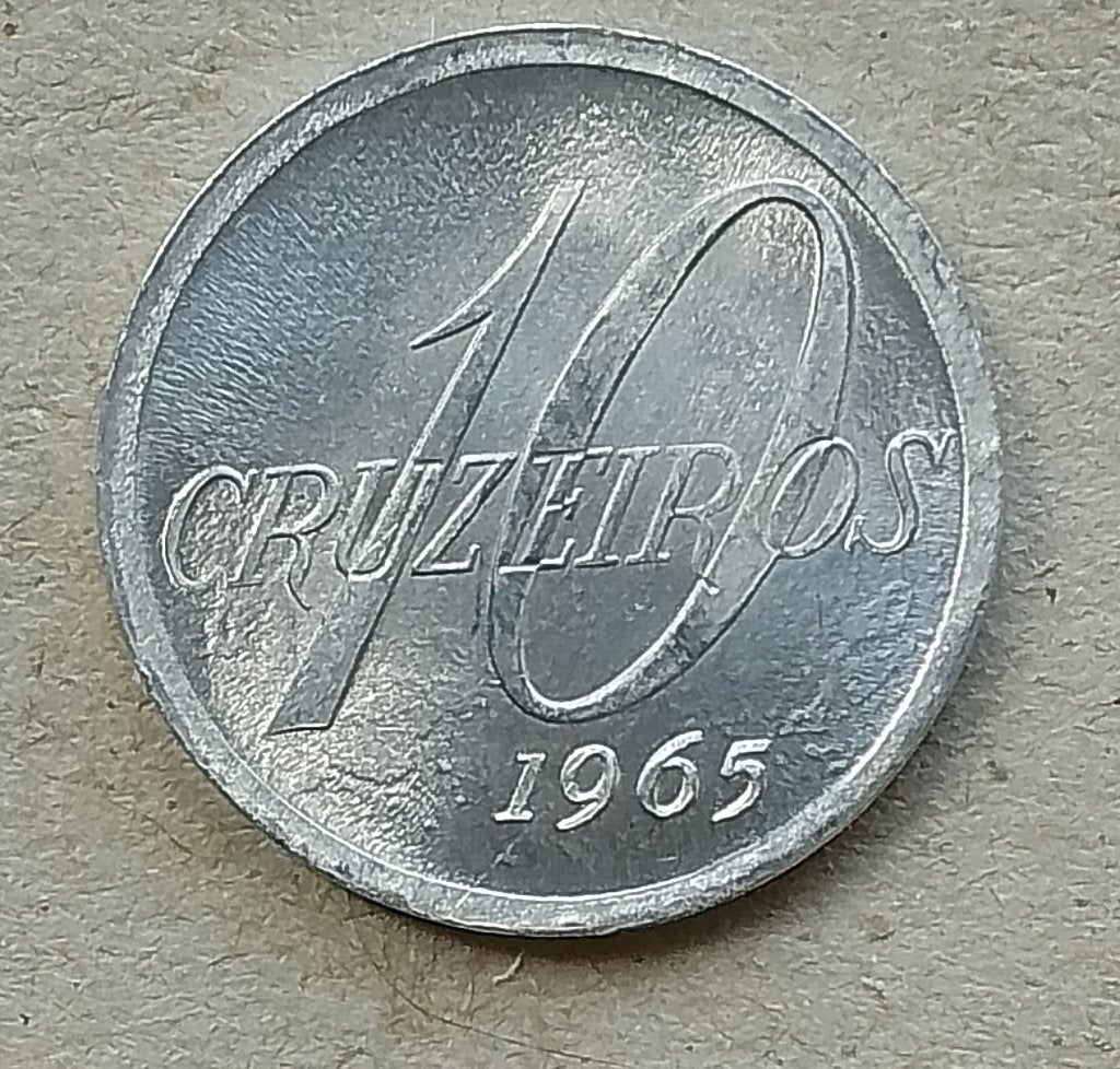 Brazilië, 10 cruzeiros 1965, Ophalen of Verzenden, Zuid-Amerika, Losse munt