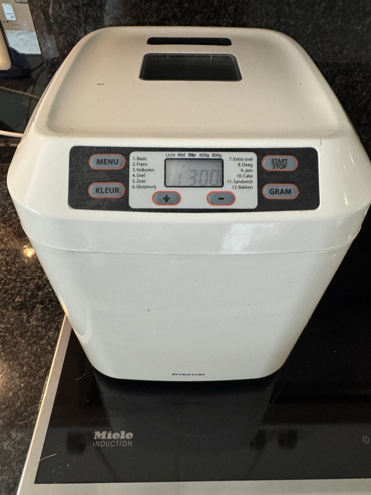 Inventum Broodbakmachine - Werkt perfect!, Met timer, 800 tot 1200 gram deeg, Ophalen of Verzenden, Zo goed als nieuw