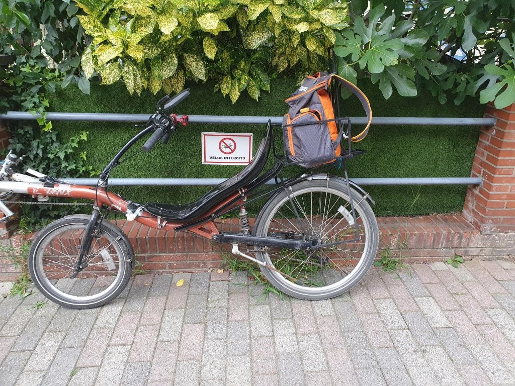 Ligfiets gestolen, Fietsen en Brommers, Gebruikt, Velgrem, Bovenstuur, Ophalen