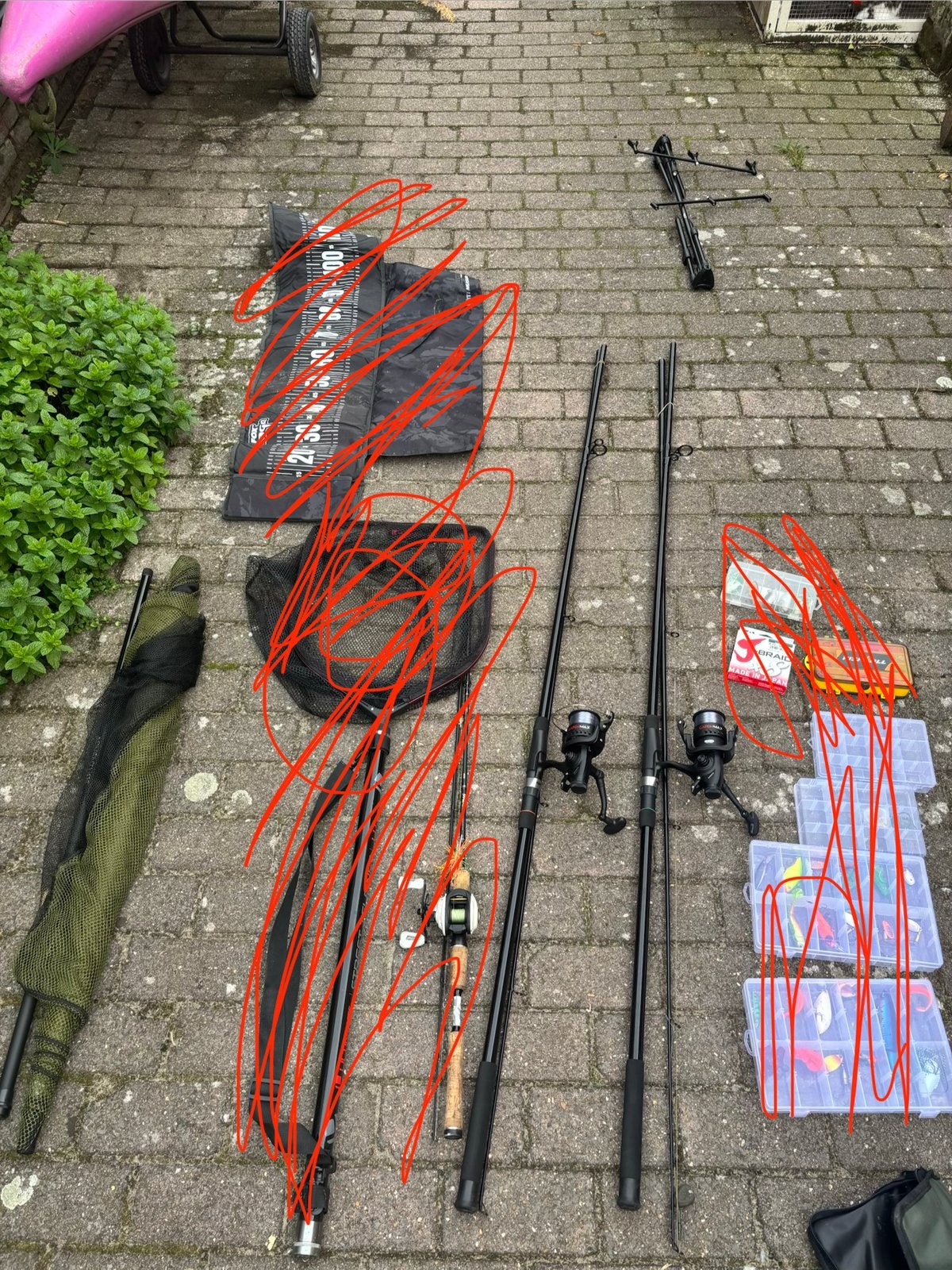 Karper vis set, Ophalen, Zo goed als nieuw