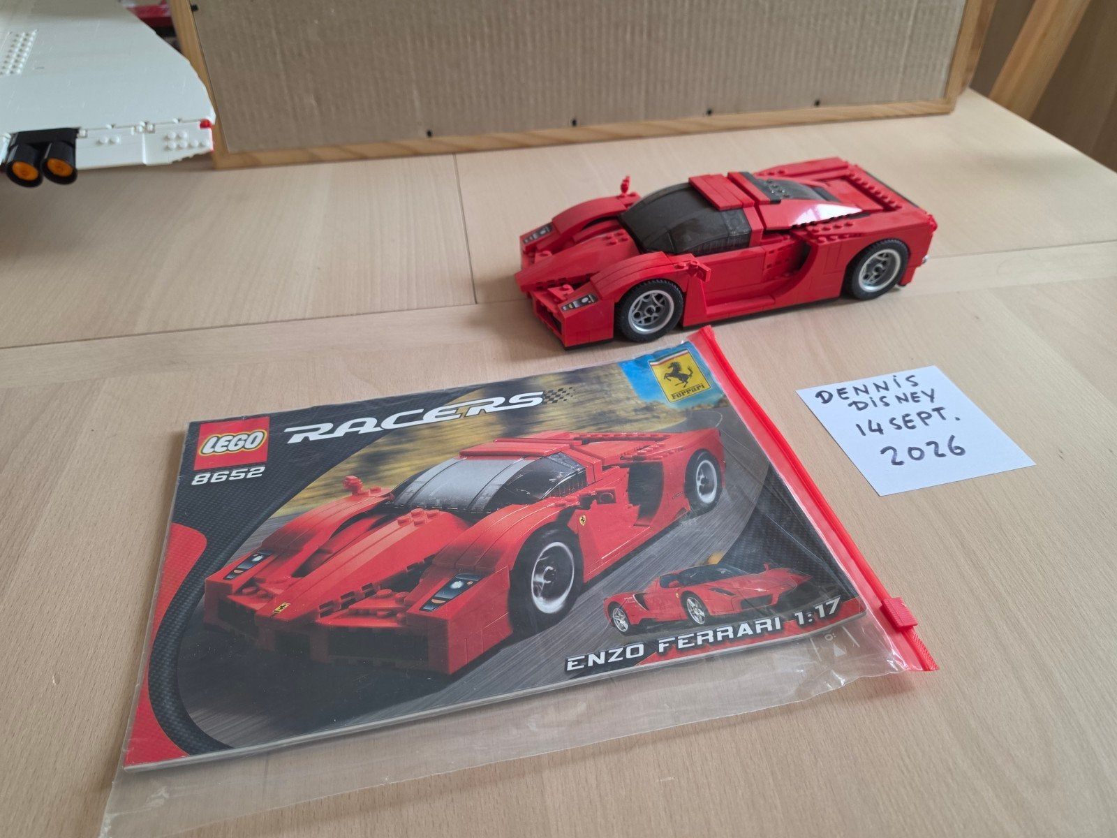 Lego Enzo Ferrari 1:17 8652, Ophalen of Verzenden, Zo goed als nieuw