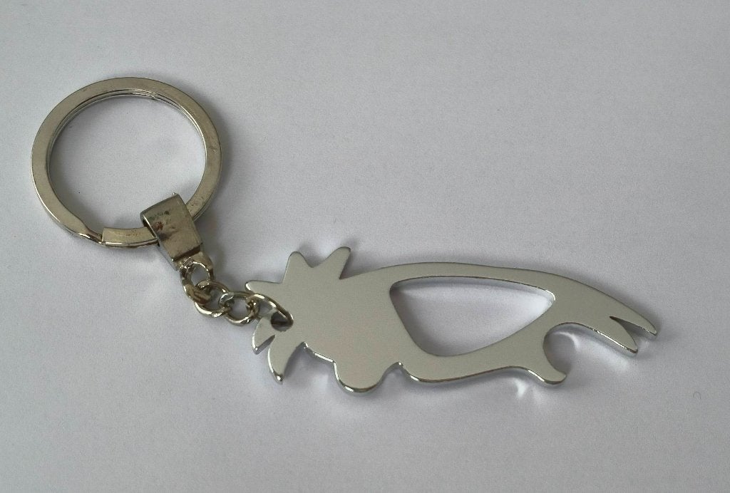 Kip/Haan sleutelhanger (zilverkleurig), Verzamelen, Sleutelhangers, Ophalen of Verzenden, Zo goed als nieuw, Dier of Natuur