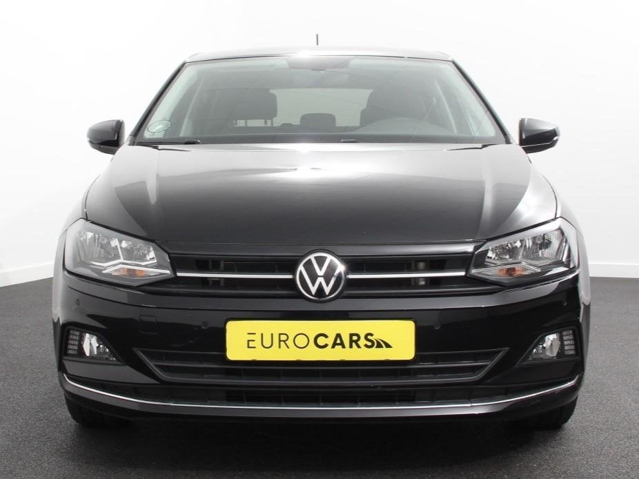 Volkswagen Polo 1.0 TSI 110pk Highline Navigatie Apple Carpl, Stof, Gebruikt, Euro 6, Zwart
