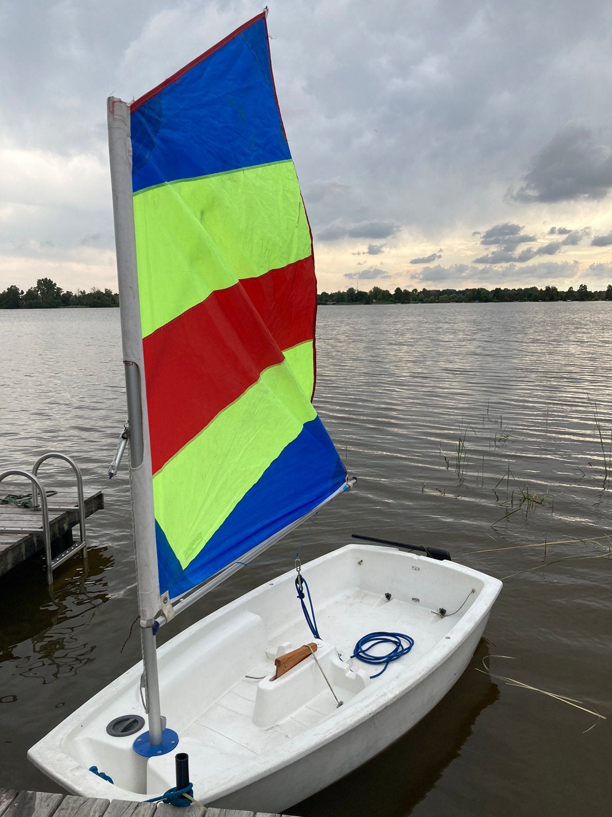 Optimist, Watersport en Boten, Zeilen en Zeiltoebehoren, Gebruikt, Minder dan 15 m², Overige typen, Ophalen