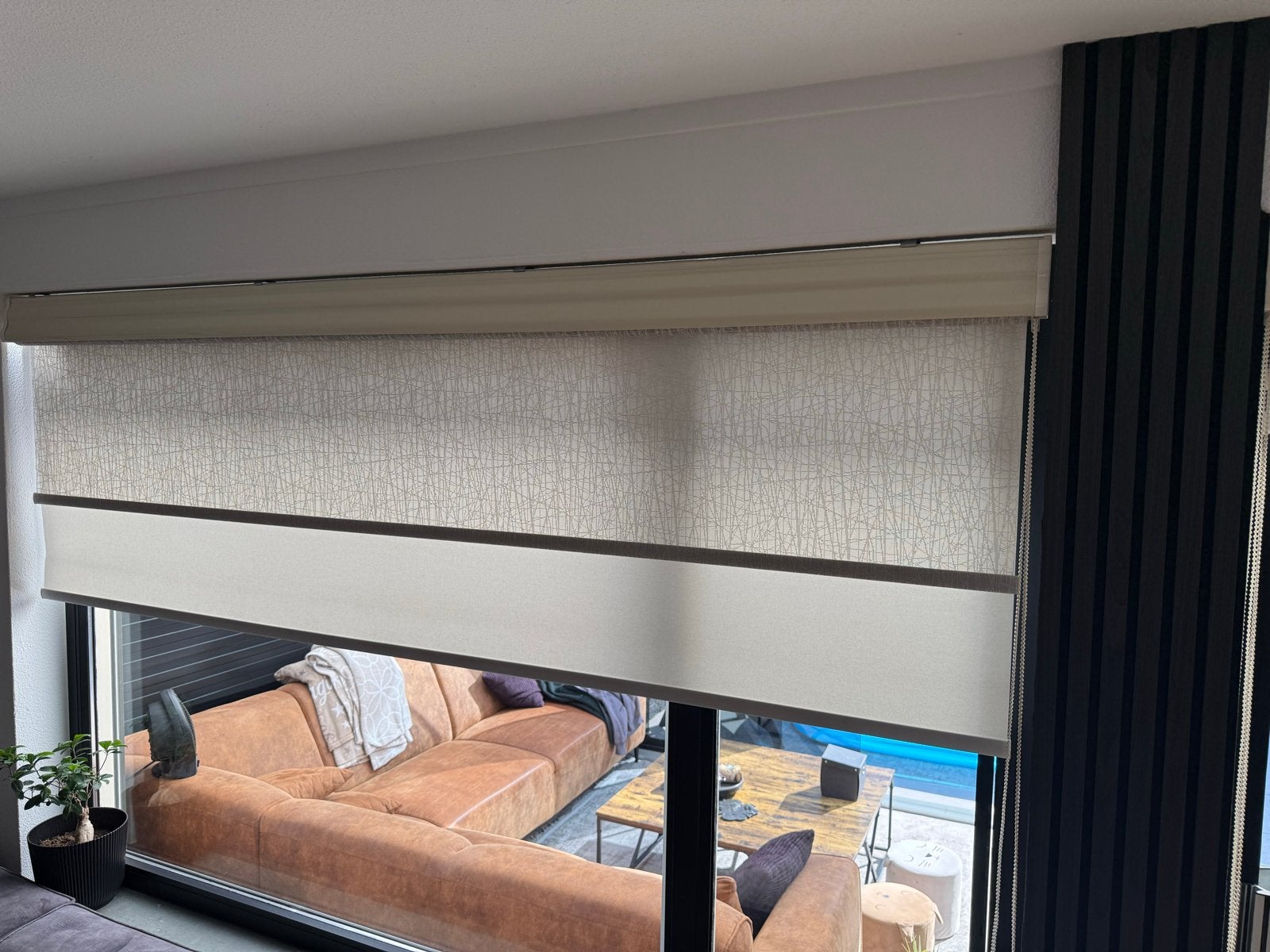 Moderne Rolgordijnen - Stijlvol en FunctioneeL TEAB, Ophalen, Zo goed als nieuw, Beige