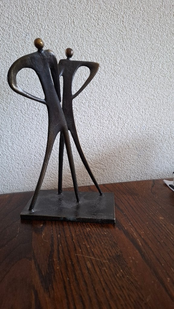 Corry Ammerlaan man en vrouw, Antiek en Kunst, Kunst | Beelden en Houtsnijwerken, Ophalen of Verzenden, Abstract, Beeld, 20 - 50 cm