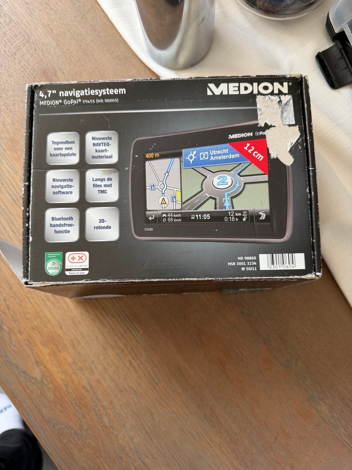 Medion GoPal E5455 Auto Navigatiesysteem 4.7 inch, Auto diversen, Autonavigatie, Ophalen of Verzenden, Gebruikt